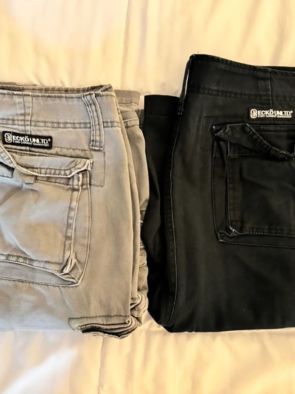 ECKO UNLTD Cargo Shorts  Pair - Gray & Black